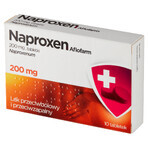 Naproxen Aflofarm 200 mg, 10 tabletten