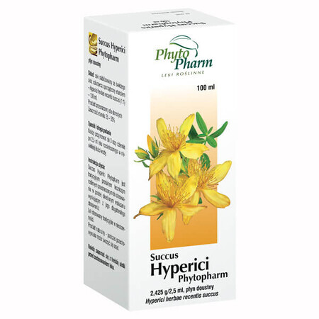 Succus Hyperici Phytopharm 2,425 g/ 2,5 ml, liquido orale, 100 ml