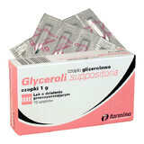 Farmina Glyceroli Suppositoria 1 g, Glycerin-Zäpfchen, 10 Stück