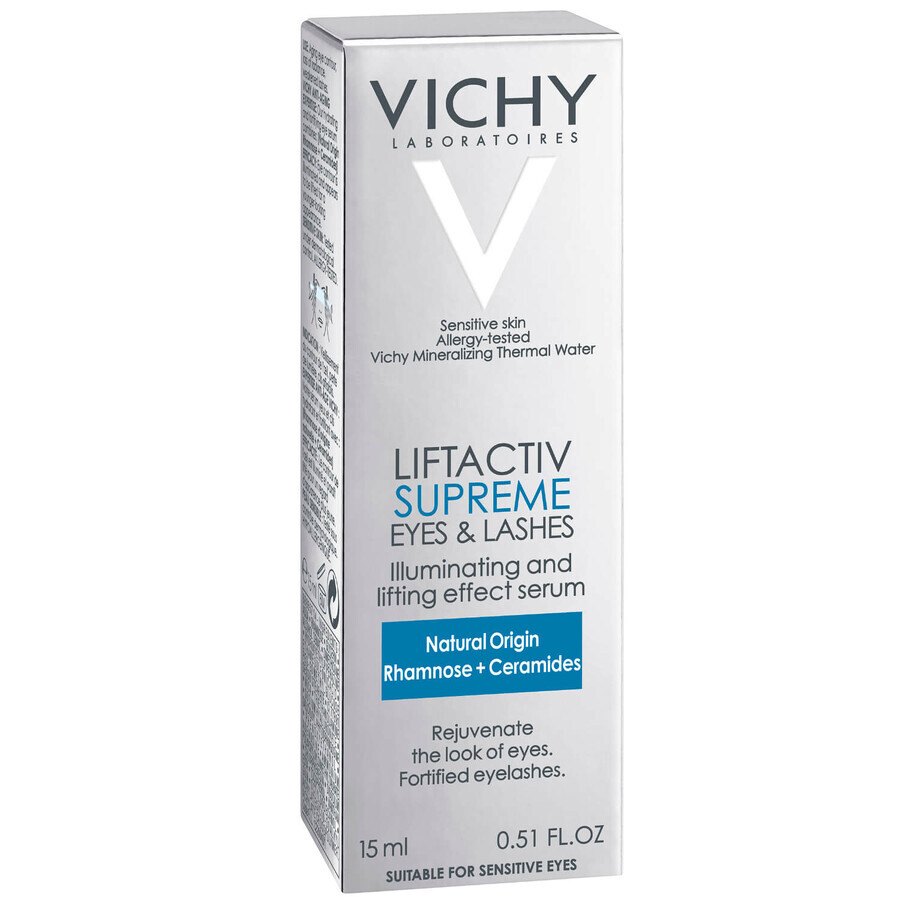 Vichy Liftactiv Serum 10, Serum gegen Falten und zur Stärkung der Wimpern, 15 ml