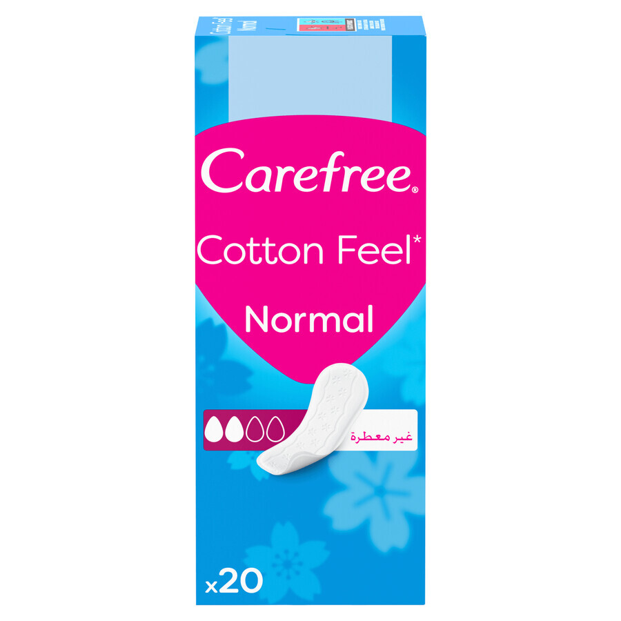 Tampoane sanitare Carefree, extract de bumbac, 20 buc