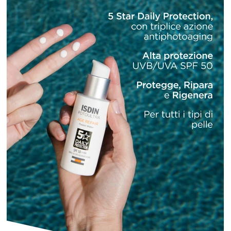 Age Repair Fusion Water, Sonnenschutzfluid, LSF 50, 50 ml, Isdin