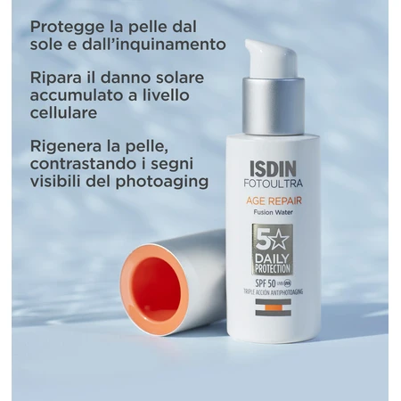Age Repair Fusion Water, Sonnenschutzfluid, LSF 50, 50 ml, Isdin
