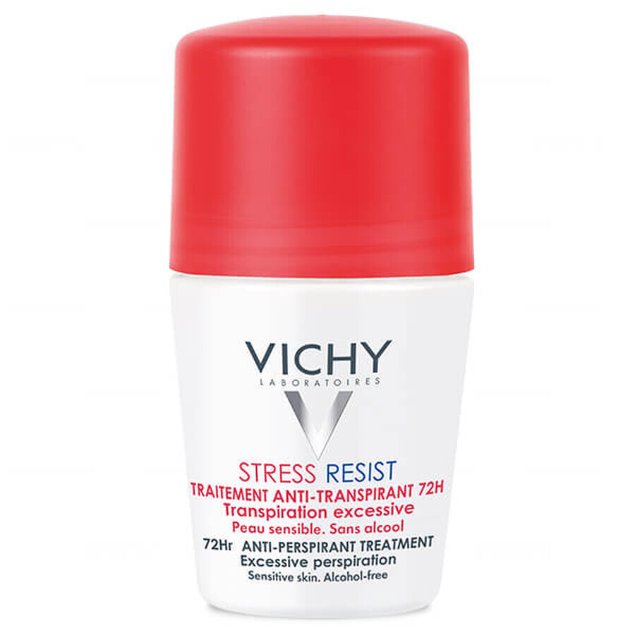 Vichy Stress Resist, Roll-on Antitranspirant, Intensivbehandlung gegen Schwitzen, 72h, 50 ml