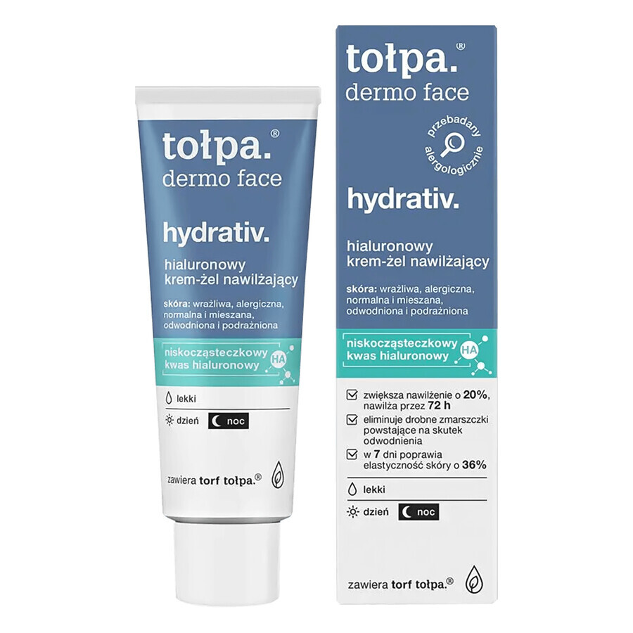 Tolpa Dermo Face Hydrativ, crema-gel idratante e lenitiva, 40 ml