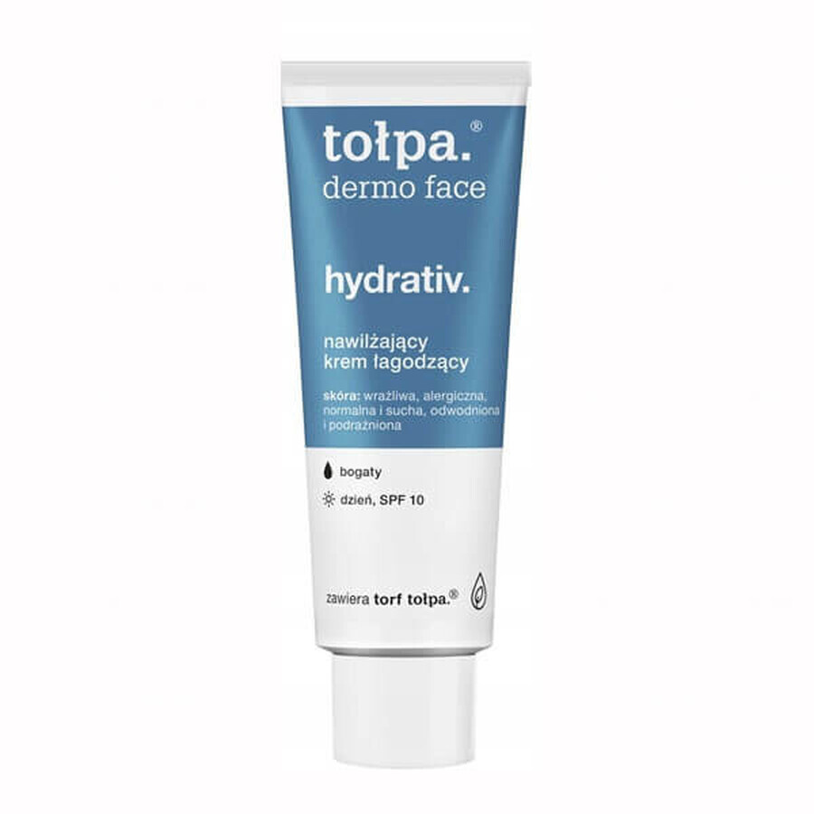 Tolpa Dermo Face Hydrativ, hydraterende verzachtende crème, SPF 10, 40 ml