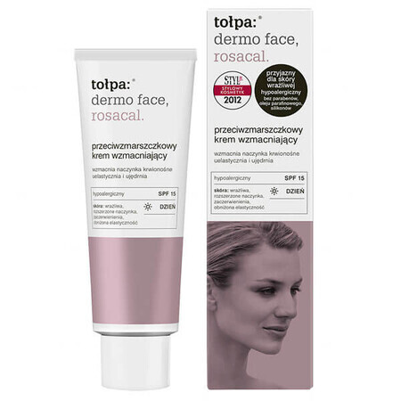 Tolpa Dermo Face, Rosacal, crème anti-rides et fortifiante SPF 15, jour, 40 ml