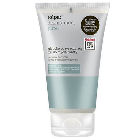 Tolpa Dermo MEN, Pure, Tiefenreinigungsgel für die Gesichtsreinigung, 150 ml