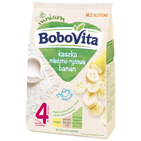 BoboVita Melk-rijstpap, banaan, glutenvrij, na 6 maanden, 230 g