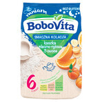 BoboVita Tasty Dinner terci de lapte și orez, 3 fructe, fără gluten, după 6 luni, 230 g