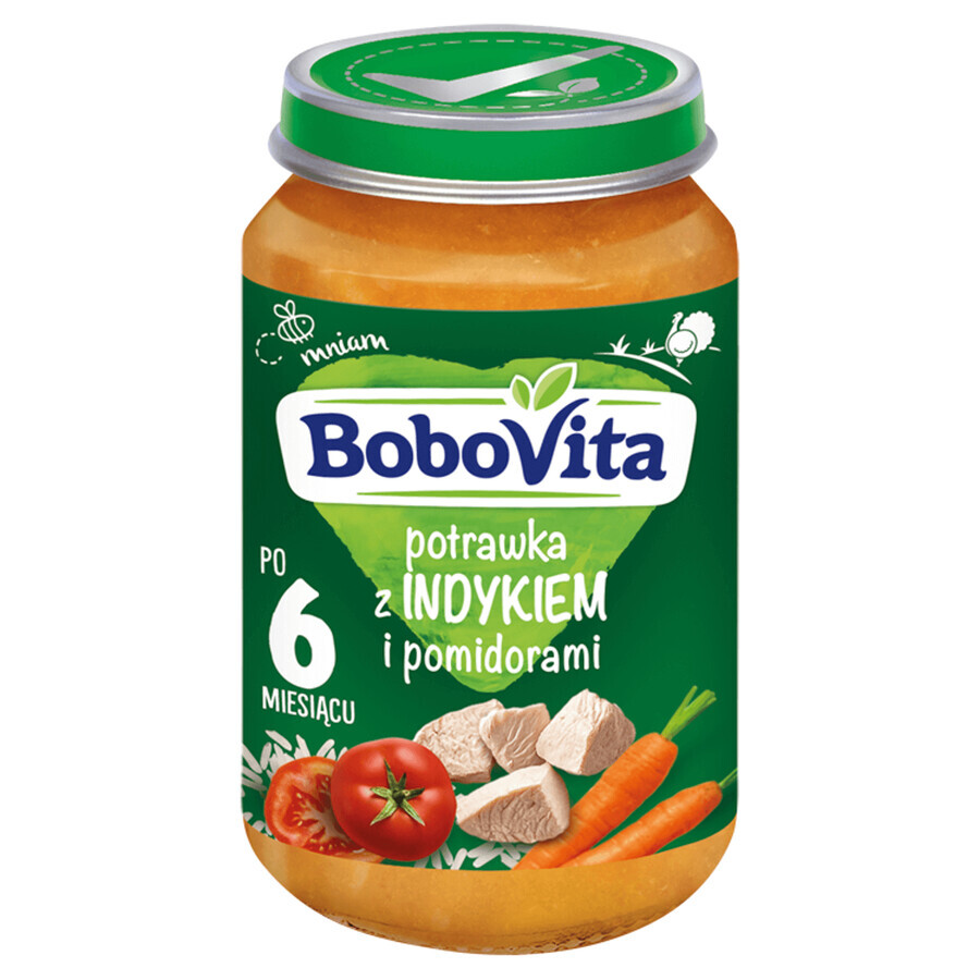 BoboVita Abendessen, Puten- und Tomatengericht, nach 6 Monaten, 190 g