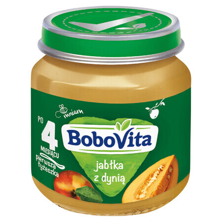 BoboVita Dessert, Apfel und Kürbis, nach 4 Monaten, 125 g