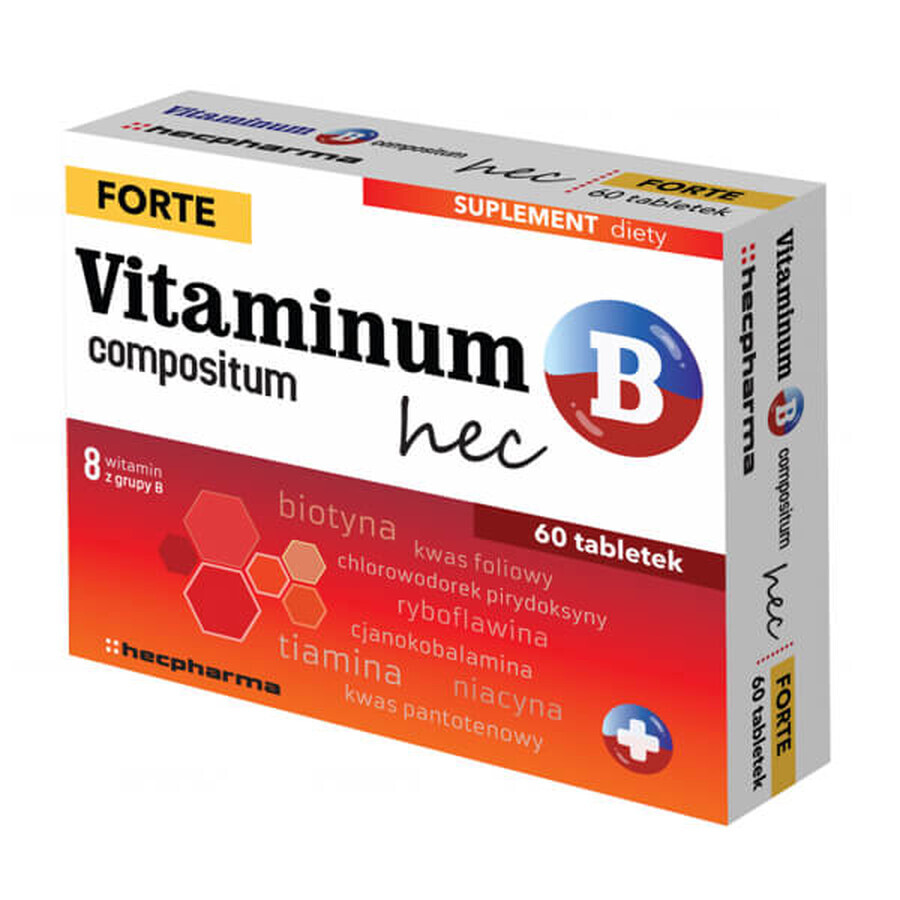 Vitaminum B Compositum Forte Hec, 60 tablets