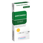 Home Laboratory Amphetamine Strip, bandă de testare pentru detectarea amfetaminei în urină, 1 buc