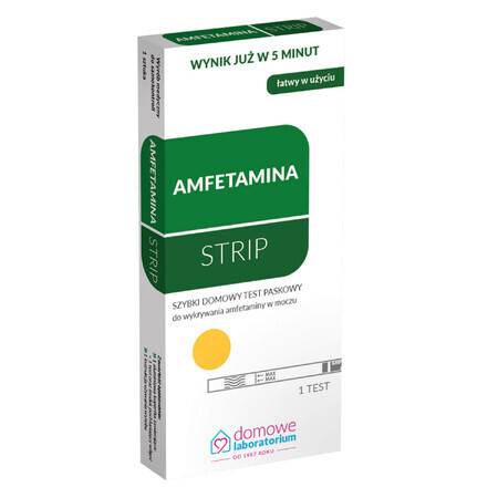 Home Laboratory Amphetamine Strip, bandă de testare pentru detectarea amfetaminei în urină, 1 buc