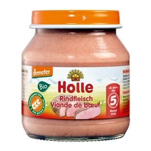 Holle, Danie Bio, czysta wołowina, przetarta, po 5 miesiącu, 125 g