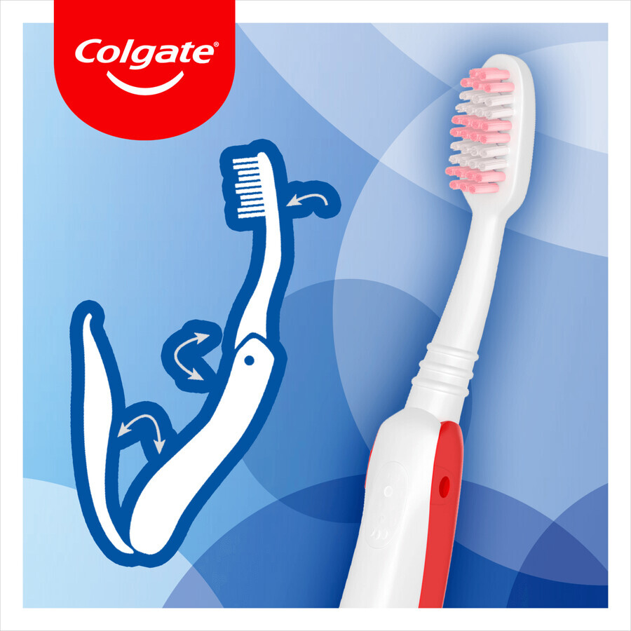 Colgate Portable/Travel, faltbare Reisezahnbürste, weich, 1 Stück