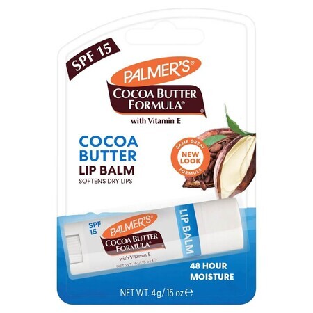 Palmer's Cocoa Butter Formula, balsamo labbra in stick, SPF 15, 4 g