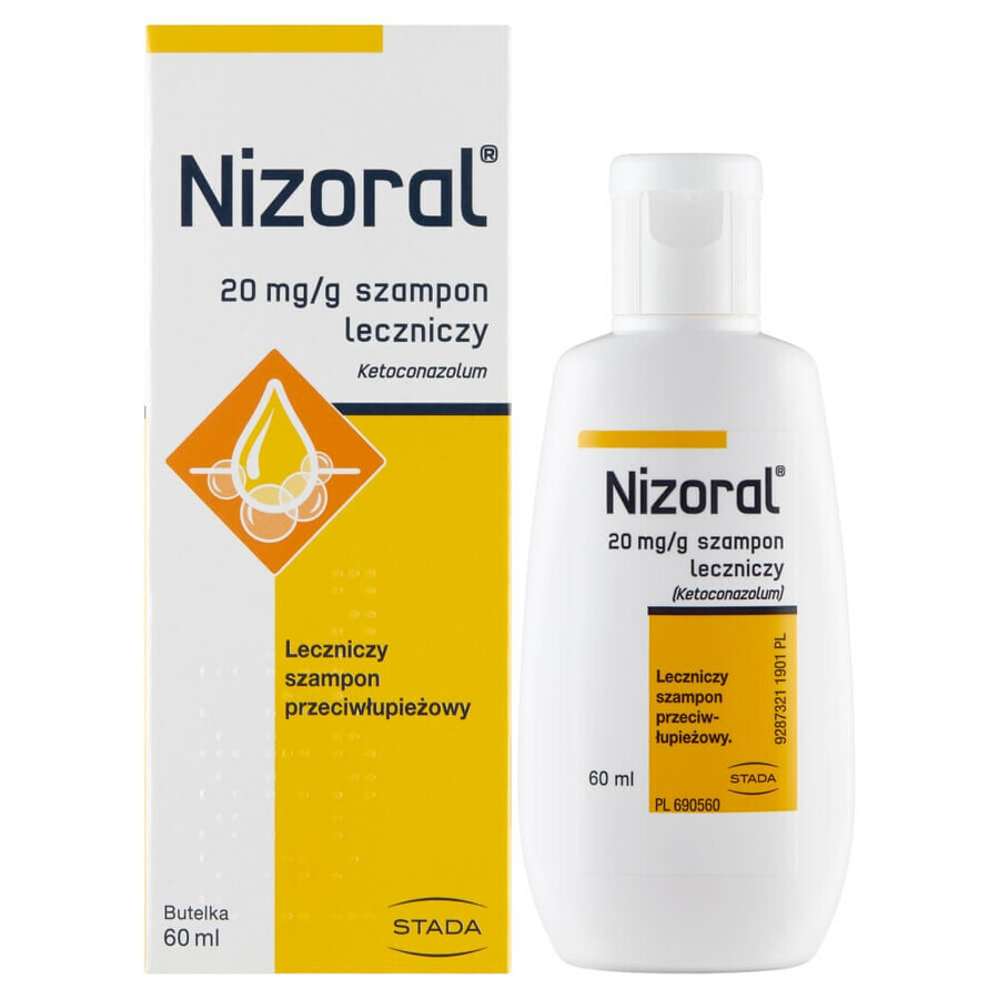 Nizoral 20 mg/g, anti-dandruff shampoo, 60 ml