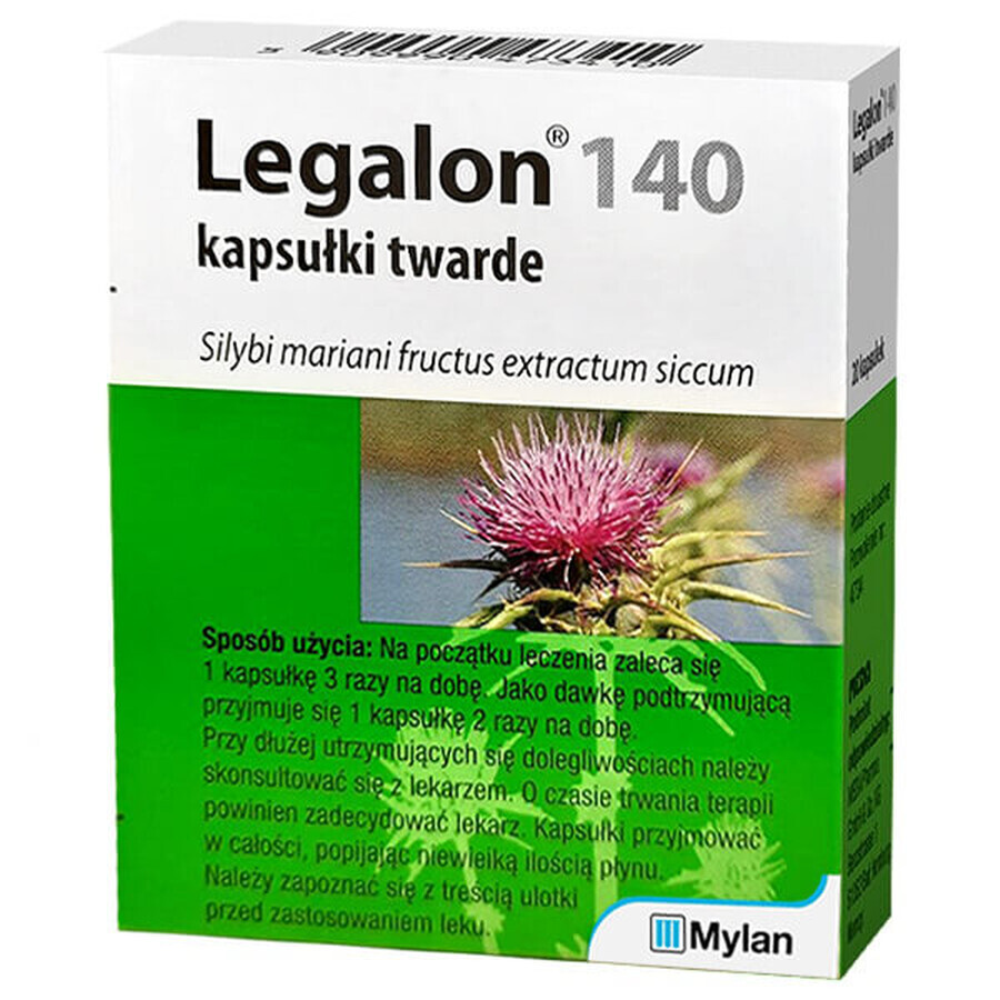 Legalon 140, 20 Hartkapseln