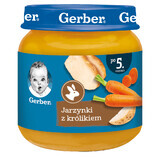 Gerber Lunch, groente met konijn, na 5 maanden, 125 g