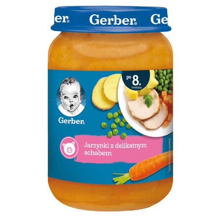 Gerber Dinner, Gemüse mit zartem Schweinefleisch, nach 8 Monaten, 190 g