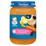 Gerber Lunch, Schweinelende mit Pflaume in Gemüse, nach 6 Monaten, 190 g