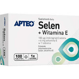 Apteo Selen + Vitamin E, 100 Tabletten