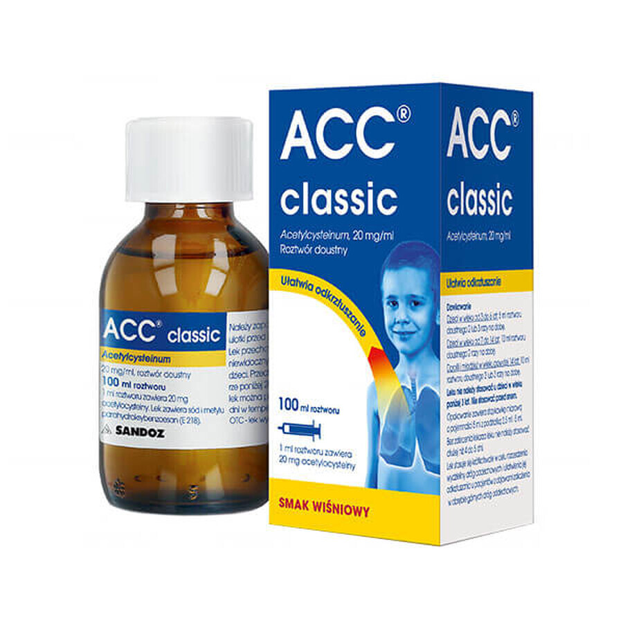 ACC Classic 20 mg/ml, Lösung zum Einnehmen, Kirschgeschmack, 100 ml