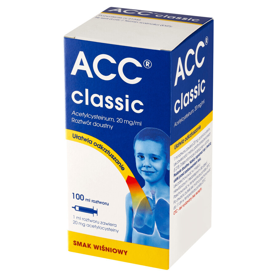 ACC Classic 20 mg/ml, Lösung zum Einnehmen, Kirschgeschmack, 100 ml