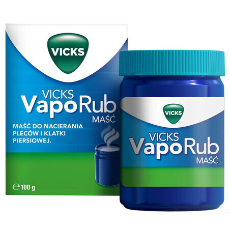 Vicks VapoRub, Salbe für Kinder ab 5 Jahren und Erwachsene, 100 g