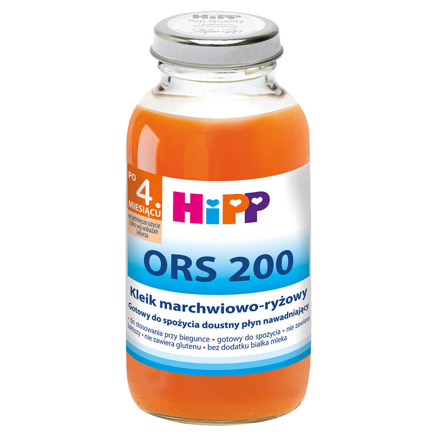 HiPP ORS 200 Karotten-Reis-Brei, nach 4 Monaten, 200 ml