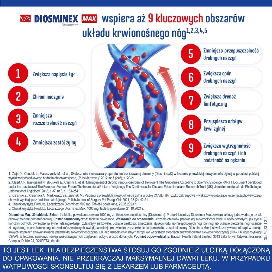 Diosminex Max 1000 mg, 30 Filmtabletten