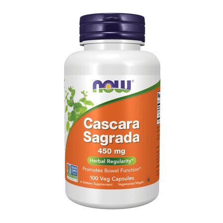 Now Foods Cascara Sagrada, American Sea Buckthorn, 100 Capsules