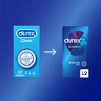 Durex Classic, glatte klassische Kondome, 12 Stück