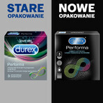 Durex Performa condoms with lubricant for prolonging intercourse, 3 pieces