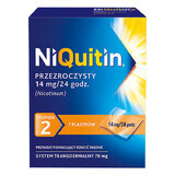 NiQuitin Transparent 14 mg/ 24h, transdermal system, patch, 7 pieces