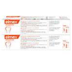 Elmex Contra la Caries, pasta dentífrica con fluoruro de amina, 2 x 75 ml