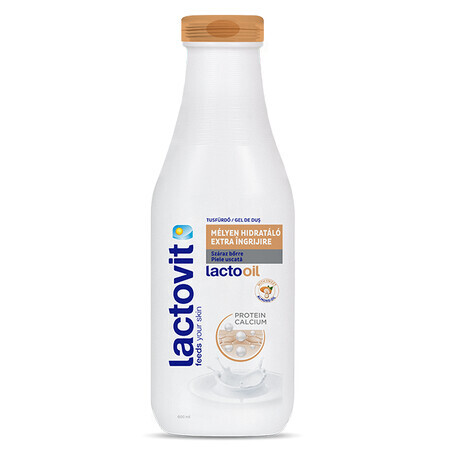 Lactooil extra care Duschgel für trockene Haut, 600 ml, Lactovit