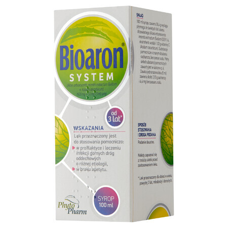 Bioaron System (1920 mg + 51 mg)/ 5 ml, Sirup für Kinder ab 3 Jahren und Erwachsene, 100 ml