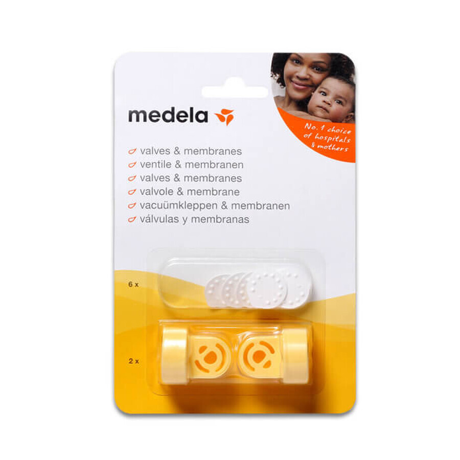 Medela breast pump spare parts kit, 2 valves + 6 diaphragms