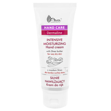 Ava Hand Care Dermaline, crème pour les mains très hydratante au beurre de karité pour les peaux très sèches, 100 ml