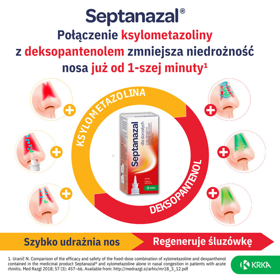 SeptaNazal para adultos (1 mg + 50 mg)/ ml, spray nasal, 10 ml