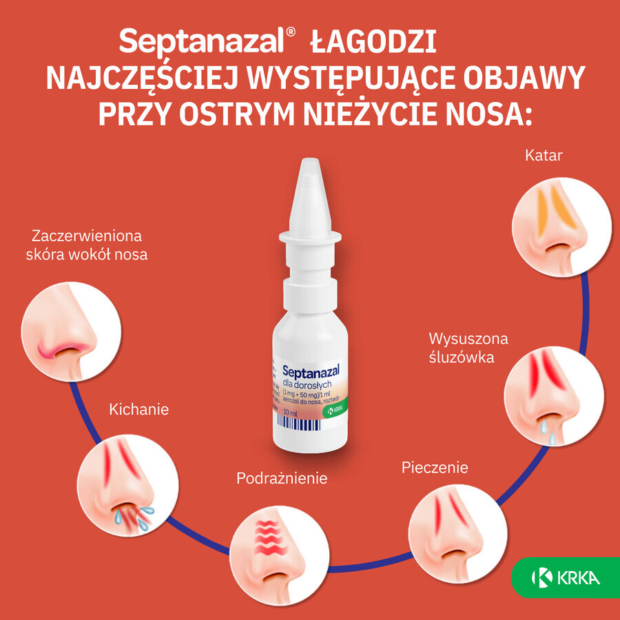 SeptaNazal para adultos (1 mg + 50 mg)/ ml, spray nasal, 10 ml