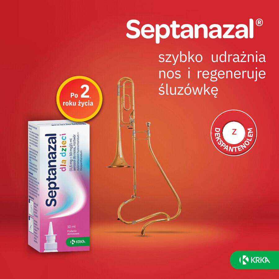 SeptaNasal for children (0.5 mg + 50 mg)/ml, nasal spray, age 2 to 6 years, 10 ml