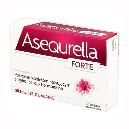 Asequrella Forte, 20 comprimidos