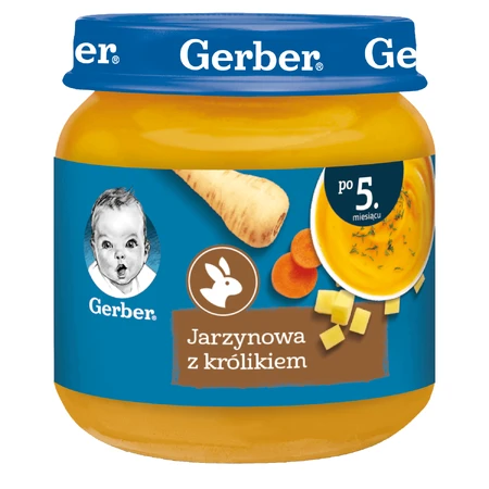Gerber Zupa, Gemüsesuppe mit Kaninchen, ab 5 Monaten, 125 g