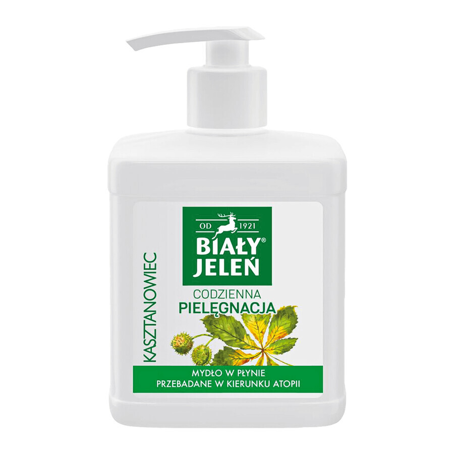 White Jeleń Premium, hypoallergene Flüssigseife mit Rosskastanie, 500 ml