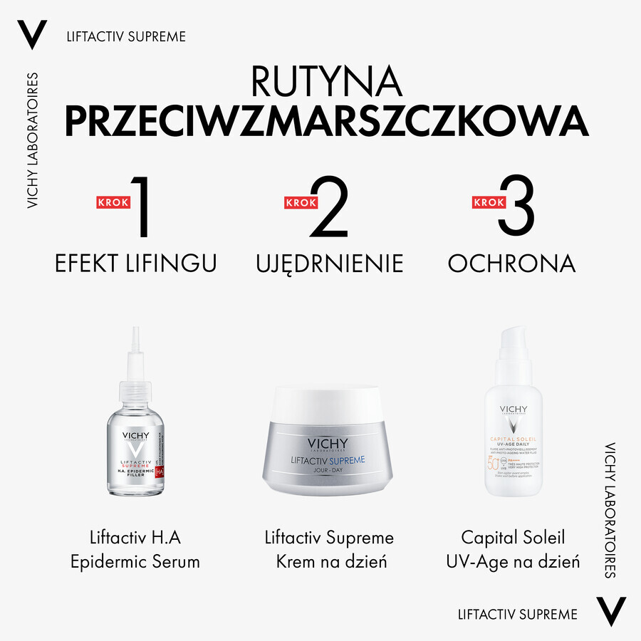 Vichy Liftactiv Supreme, cremă de zi antirid, piele normală și mixtă, 50 ml