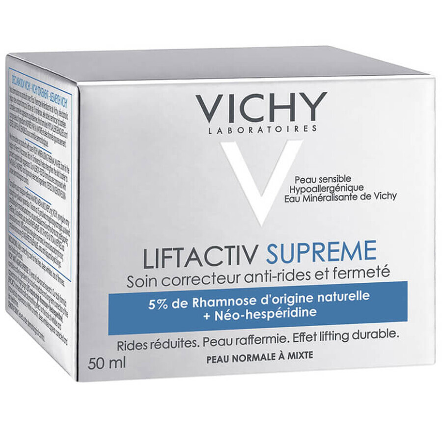 Vichy Liftactiv Supreme, cremă de zi antirid, piele normală și mixtă, 50 ml